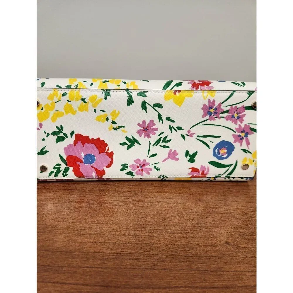 NWOT Kate Spade Staci Garden Bouquet Floral Satchel Crossbody (PF)
